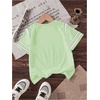image:imageRoseSeek Girls Jersey Shirts Color Block Number Graphic Tees Short Sleeve Crew Neck Sports T ShirtGreen