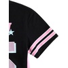 image:imageRoseSeek Girls Jersey Shirts Color Block Number Graphic Tees Short Sleeve Crew Neck Sports T ShirtNumber Black and Pink