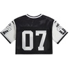 image:imageRoseSeek Girls Jersey Shirts Number Graphic Tees Half Sleeve Hip Hop Y2k Crop Tops Football JerseyColor Block Black