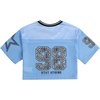 image:imageRoseSeek Girls Jersey Shirts Number Graphic Tees Half Sleeve Hip Hop Y2k Crop Tops Football JerseyNumber Blue