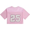 image:imageRoseSeek Girls Jersey Shirts Number Graphic Tees Half Sleeve Hip Hop Y2k Crop Tops Football JerseyNumber Pink