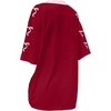 image:imageRoseSeek Girls Jersey Y2K Oversized Graphic Number Print Tops V Neck Short Sleeve T Shirt Hip Pop Tee StreetwearBurgundy