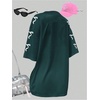 image:imageRoseSeek Girls Jersey Y2K Oversized Graphic Number Print Tops V Neck Short Sleeve T Shirt Hip Pop Tee StreetwearGreen