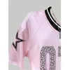 image:imageRoseSeek Girls Jersey Y2K Oversized Graphic Number Print Tops V Neck Short Sleeve T Shirt Hip Pop Tee StreetwearLetter Pink