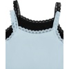 image:imageRoseSeek Girls Lace Tank Tops Ribbed Knit Sleeveless Basic Tank Shirts Cute Camisole TopsBlack and Blue