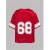 image:imageRoseSeek Girls Leopard Bows Graphic Tees Oversized Football Jersey Mesh Color Block Short Sleeve T ShirtPure Red