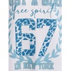 image:imageRoseSeek Girls Leopard Bows Graphic Tees Oversized Football Jersey Mesh Color Block Short Sleeve T ShirtWhite and Blue