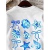 image:imageRoseSeek Girls Letter Animal Graphic Tees Short Sleeve Crewneck T Shirts Oversized Vacation Summer TopsBow White