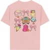 image:imageRoseSeek Girls Letter Animal Graphic Tees Short Sleeve Crewneck T Shirts Oversized Vacation Summer TopsBright Pink