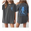 image:imageRoseSeek Girls Letter Animal Graphic Tees Short Sleeve Crewneck T Shirts Oversized Vacation Summer TopsDark Grey