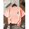 image:imageRoseSeek Girls Letter Animal Graphic Tees Short Sleeve Crewneck T Shirts Oversized Vacation Summer TopsDusty Coral Pink