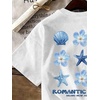 image:imageRoseSeek Girls Letter Animal Graphic Tees Short Sleeve Crewneck T Shirts Oversized Vacation Summer TopsFloral White