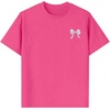 image:imageRoseSeek Girls Letter Animal Graphic Tees Short Sleeve Crewneck T Shirts Oversized Vacation Summer TopsHot Pink