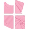 image:imageRoseSeek Girls Letter Animal Graphic Tees Short Sleeve Crewneck T Shirts Oversized Vacation Summer TopsLetter Pink