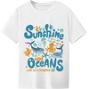 image:imageRoseSeek Girls Letter Animal Graphic Tees Short Sleeve Crewneck T Shirts Oversized Vacation Summer TopsLetter White