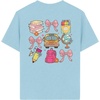 image:imageRoseSeek Girls Letter Animal Graphic Tees Short Sleeve Crewneck T Shirts Oversized Vacation Summer TopsMilk Blue