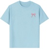 image:imageRoseSeek Girls Letter Animal Graphic Tees Short Sleeve Crewneck T Shirts Oversized Vacation Summer TopsMilk Blue