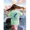 image:imageRoseSeek Girls Letter Animal Graphic Tees Short Sleeve Crewneck T Shirts Oversized Vacation Summer TopsMint Green