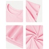 image:imageRoseSeek Girls Letter Animal Graphic Tees Short Sleeve Crewneck T Shirts Oversized Vacation Summer TopsPrint Pink