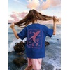 image:imageRoseSeek Girls Letter Animal Graphic Tees Short Sleeve Crewneck T Shirts Oversized Vacation Summer TopsPrint Royal Blue
