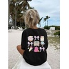 image:imageRoseSeek Girls Letter Animal Graphic Tees Short Sleeve Crewneck T Shirts Oversized Vacation Summer TopsPure Black