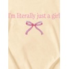 image:imageRoseSeek Girls Letter Bow Graphic Tees Short Sleeve Crewneck Cute Shirts for Teen Girls TrendyApricot