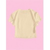 image:imageRoseSeek Girls Letter Bow Graphic Tees Short Sleeve Crewneck Cute Shirts for Teen Girls TrendyBlack Apricot