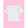 image:imageRoseSeek Girls Letter Bow Graphic Tees Short Sleeve Crewneck Cute Shirts for Teen Girls TrendyBlue and White