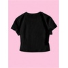 image:imageRoseSeek Girls Letter Bow Graphic Tees Short Sleeve Crewneck Cute Shirts for Teen Girls TrendyBow Black
