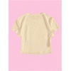 image:imageRoseSeek Girls Letter Bow Graphic Tees Short Sleeve Crewneck Cute Shirts for Teen Girls TrendyPrint Apricot