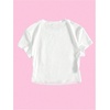 image:imageRoseSeek Girls Letter Bow Graphic Tees Short Sleeve Crewneck Cute Shirts for Teen Girls TrendyWhite