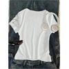 image:imageRoseSeek Girls Number Graphic Tees Camo Print Short Sleeve Casual Summer T ShirtsNumber White
