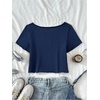image:imageRoseSeek Girls Number Graphic Tees Y2k Short Sleeve Scoop Neck Summer Crop T ShirtsBlue