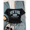 image:imageRoseSeek Girls Off The Shoulder Letter Graphic Tees Short Sleeve Ruched Bowknot T Shirts Cute Crop TopsBlack Blue