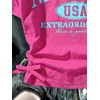 image:imageRoseSeek Girls Off The Shoulder Letter Graphic Tees Short Sleeve Ruched Bowknot T Shirts Cute Crop TopsHot Pink
