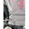 image:imageRoseSeek Girls Off The Shoulder Letter Graphic Tees Short Sleeve Ruched Bowknot T Shirts Cute Crop TopsLight Grey