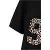 image:imageRoseSeek Girls Off The Shoulder Tops Number Graphic Jersey Shirts Short Sleeve Oversized T Shirts Y2k TopsBlack Leopard