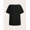 image:imageRoseSeek Girls Off The Shoulder Tops Number Graphic Jersey Shirts Short Sleeve Oversized T Shirts Y2k TopsNumber Black