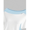 image:imageRoseSeek Girls Off The Shoulder Tops Short Sleeve Cute Summer T Shirts for Teens Girls Y2k Tops TrendyBlue and White