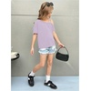 image:imageRoseSeek Girls Off The Shoulder Tops Short Sleeve Loose Summer T Shirt Tops Trendy Cold Shoulder TopsMauve Purple