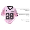 image:imageRoseSeek Girls Oversized Tshirts Number Graphic Jersey Shirts V Neck Short Sleeve Sports Tee Tops StreetwearPink