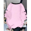 image:imageRoseSeek Girls Oversized Tshirts Number Graphic Jersey Shirts V Neck Short Sleeve Sports Tee Tops StreetwearPink