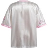 image:imageRoseSeek Girls Oversized Tshirts Number Graphic Jersey Shirts V Neck Short Sleeve Sports Tee Tops StreetwearWhite and Pink
