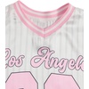 image:imageRoseSeek Girls Oversized Tshirts Number Graphic Jersey Shirts V Neck Short Sleeve Sports Tee Tops StreetwearWhite and Pink