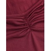 image:imageRoseSeek Girls Ruched Cap Sleeve Tops Sweetheart Neck Slim Fit Cropped T Shirts Cute Summer ClothesBurgundy