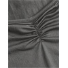 image:imageRoseSeek Girls Ruched Cap Sleeve Tops Sweetheart Neck Slim Fit Cropped T Shirts Cute Summer ClothesDark Grey