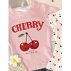image:imageRoseSeek Girls Shirts 3 Packs Graphic Tees Vacation Hibiscus Top Crewneck Short Sleeve Cute Tops Summer Slim Fit T ShirtCherry White Yellow Pink