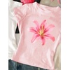 image:imageRoseSeek Girls Shirts 3 Packs Graphic Tees Vacation Hibiscus Top Crewneck Short Sleeve Cute Tops Summer Slim Fit T ShirtFloral Print Multicolor