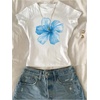 image:imageRoseSeek Girls Shirts 3 Packs Graphic Tees Vacation Hibiscus Top Crewneck Short Sleeve Cute Tops Summer Slim Fit T ShirtMulticolor