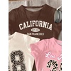 image:imageRoseSeek Girls Shirts 3 Packs Graphic Tees Vacation Hibiscus Top Crewneck Short Sleeve Cute Tops Summer Slim Fit T ShirtPink Brown White
